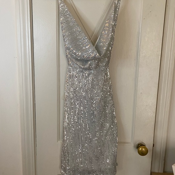 Silver Sequin Dress - Picture 2 of 7